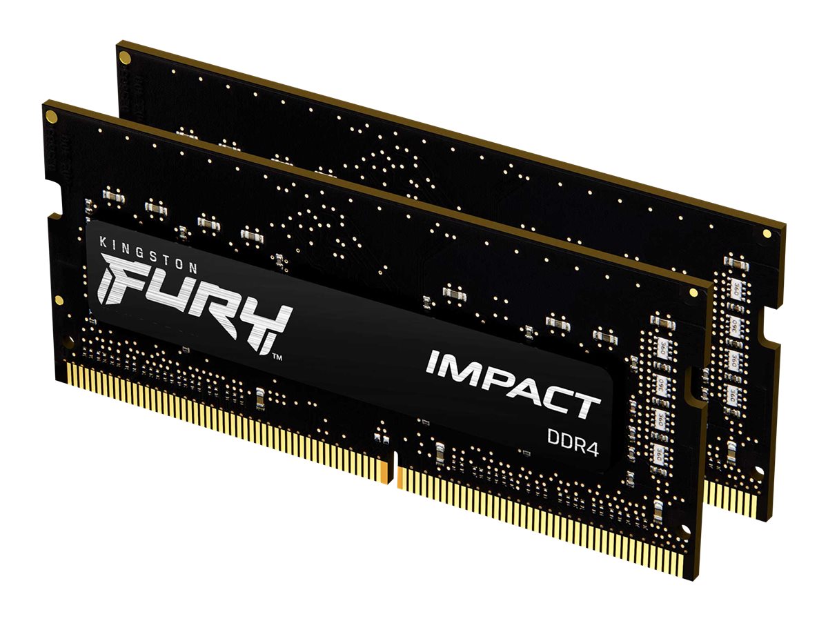 Kingston FURY Impact - DDR4 - Kit - 32 GB: 2 x 16 GB - SO DIMM 260-PIN - 3200 MHz / PC4-25600