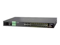 PLANET MGSW-24160F - Switch - L4 - managed - 8 x 1000Base-T + 16 x 1000Base-X - an Rack montierbar