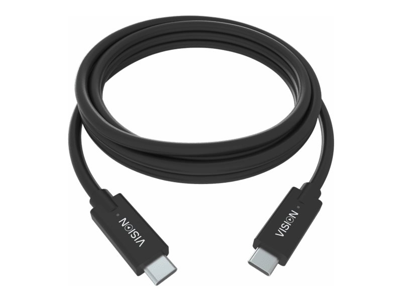 Vision Professional - USB-Kabel - 24 pin USB-C (M) zu 24 pin USB-C (M) - USB 3.1 Gen 2 / Thunderbolt 3 - 3 A - 1 m