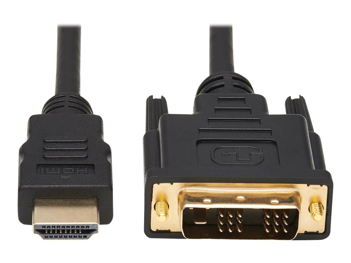 Eaton Tripp Lite Series Safe-IT HDMI to DVI-D Single-Link Antibacterial Adapter Cable (M/M), 1080p 60 Hz, Black, 6 ft. (1.8 m) -