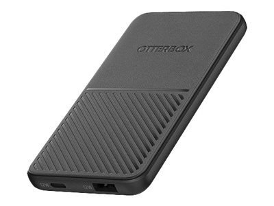 OtterBox Standard - Powerbank - 5000 mAh - Apple Fast Charge, AFC - 2 Ausgabeanschlussstellen (USB, USB-C) - auf Kabel: USB-C