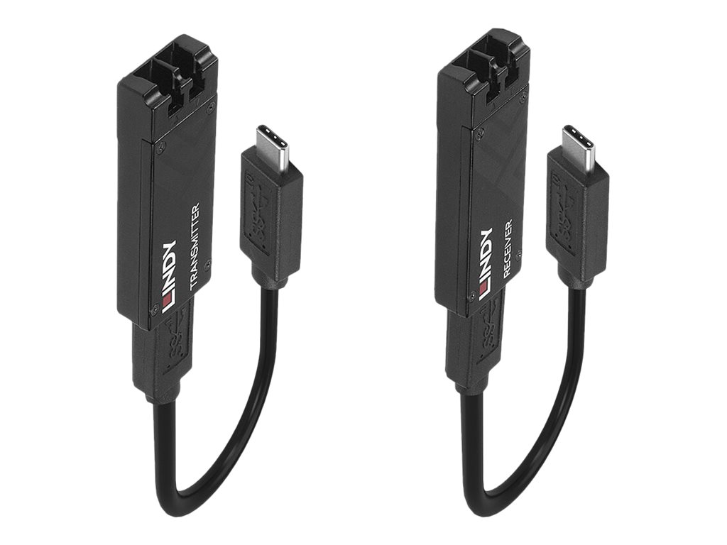 LINDY - Sender und Empfnger - USB-Erweiterung - USB 3.2 Gen 2 - ber Glasfaser - bis zu 100 m