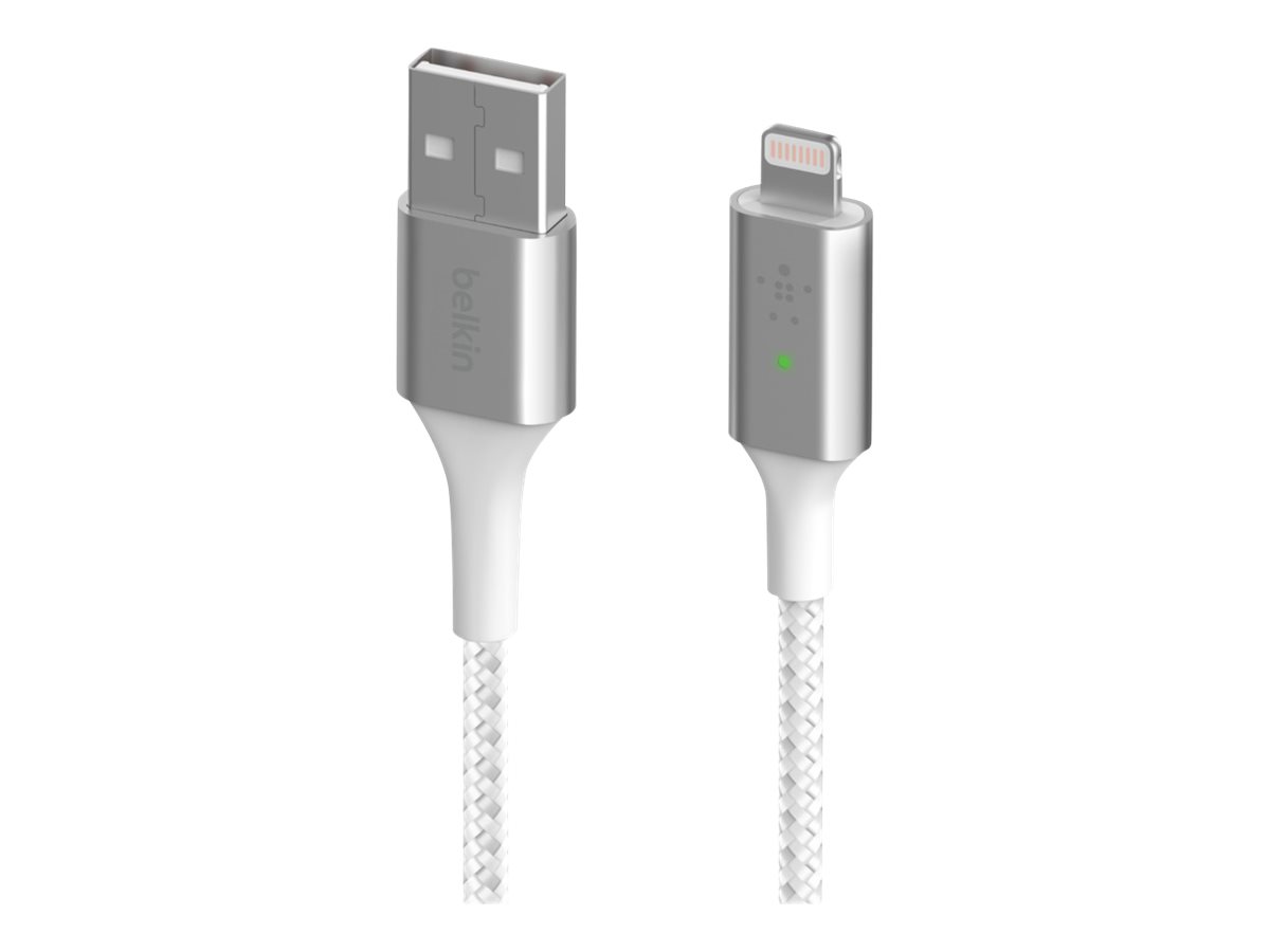 Belkin BOOST CHARGE Smart - Lightning-Kabel - USB männlich zu Lightning männlich - 1.2 m - weiss - für Apple iPad/iPhone/iPod (L