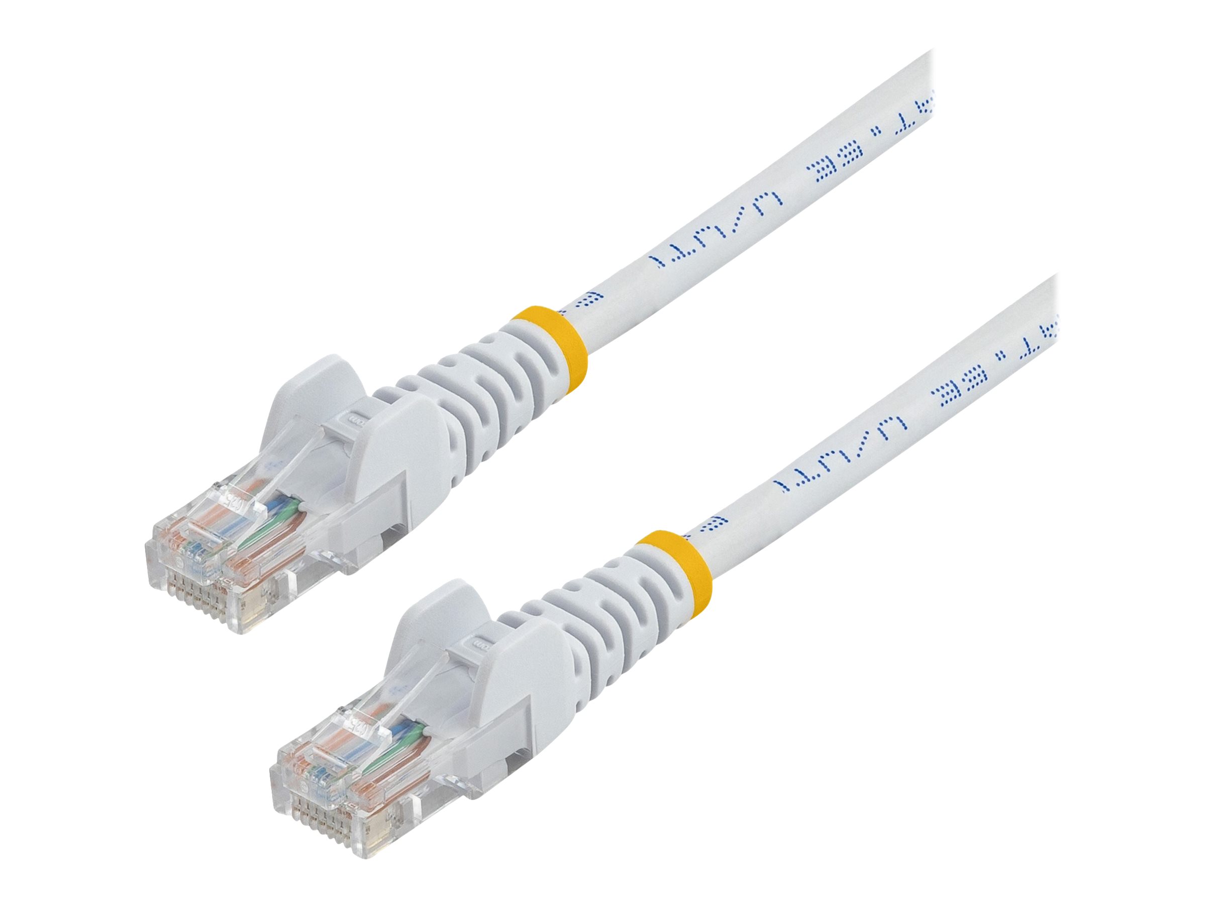 StarTech.com 0,5m Cat5e Ethernet Netzwerkkabel Snagless mit RJ45 - Cat 5e UTP Kabel - Weiss - Patch-Kabel - RJ-45 (M) zu RJ-45 (