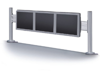 Neomounts FPMA-DTB100 - Befestigungskit (Symbolleiste) - fest - fr 3 LCD-Anzeigen - Silber - Bildschirmgrsse: 25.4-61 cm (10