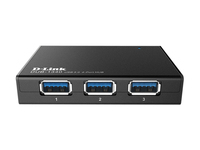 D-Link DUB-1340, USB 3.0 (3.1 Gen 1) Type-A, 480, 12, 1.5 Mbps, USB 1.0, 1.1, 2.0, 3.0, Schwarz, CE, FCC, 5 V