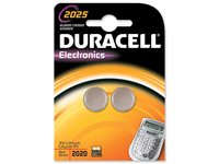 Duracell DL2025B2, Lithium, Knopf/Münze, 3 V, 2 Stück(e), Grau, 22 mm